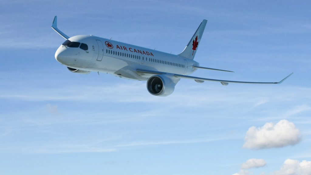 Bombardier CS300 Air Canada - Image fournie gracieusement par Bombardier Inc.