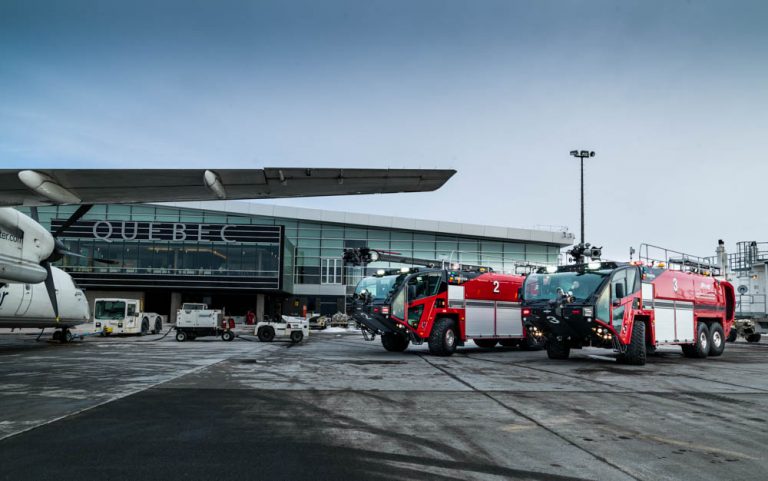 Service de sauvetage et de lutte contre les incendies d’aéronefs (SSLIA) de l’Aéroport international Jean-Lesage de Québec (YQB)