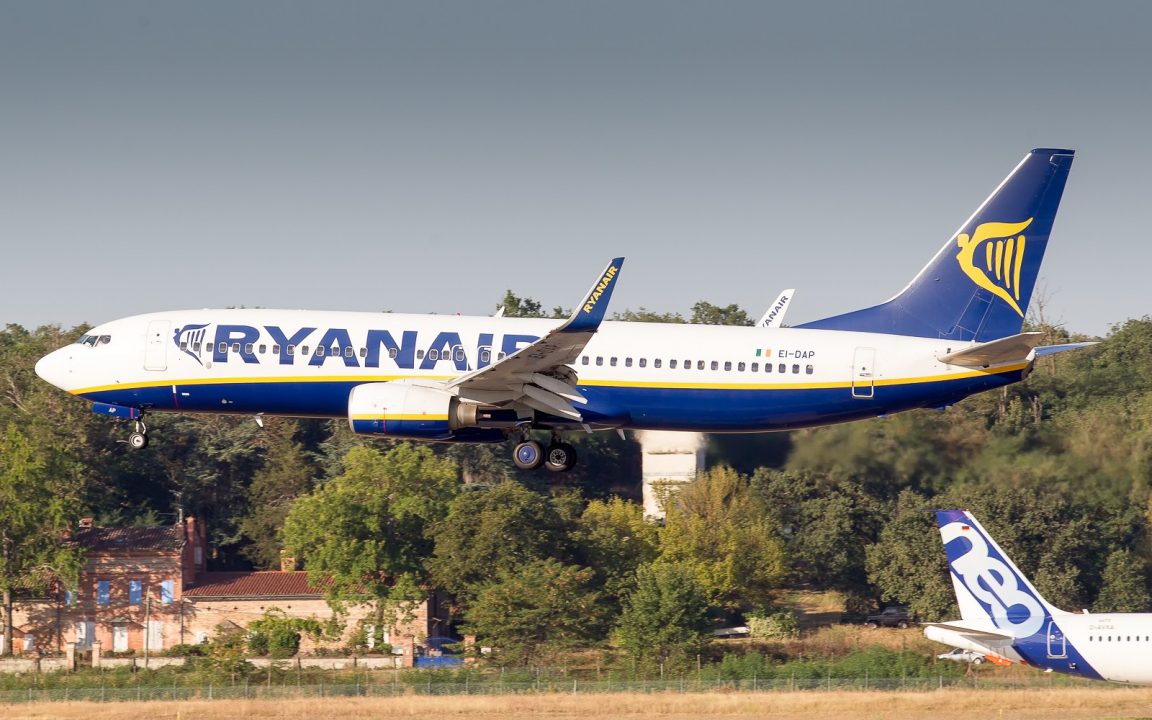 Ryanair Boeing 738 à Toulouse-Blagnac