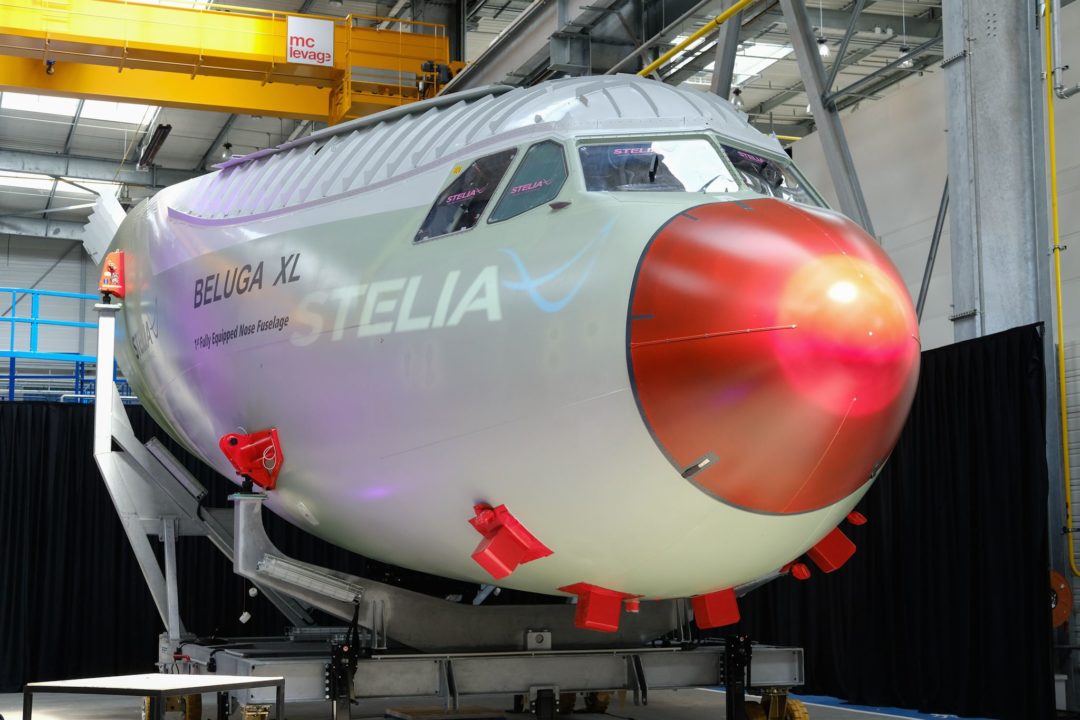 pointe avant du futur BelugaXL d'Airbus