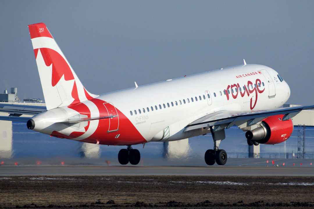 Air Canada Rouge Airbus A319 C-FYNS