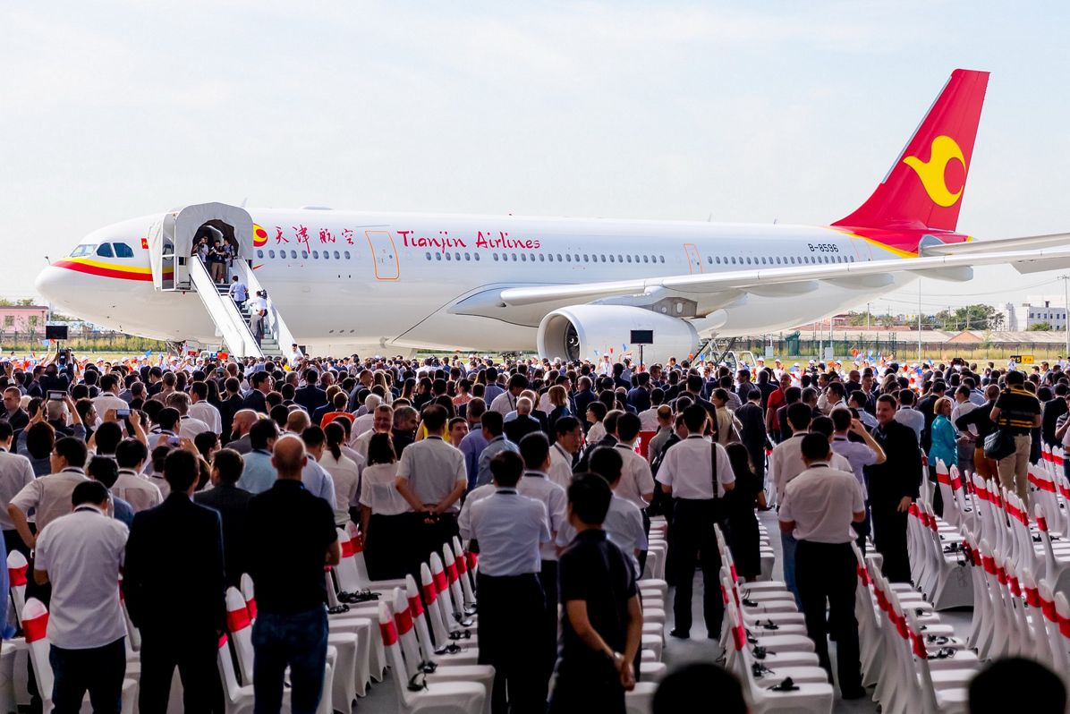 Centre d'Aménagement Commercial et de Livraison A330 à Tianjin,, en Chine