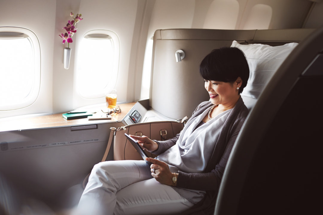 Première classe Cathay Pacific
