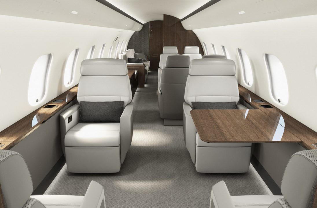 Cabine « Premier » de Bombardier pour la gamme Global 6000 et Globale 5000