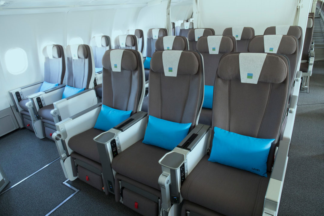 siège Premium Eco à bord des A330 Level