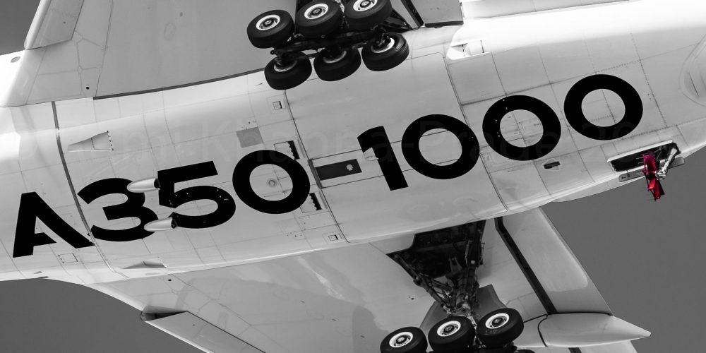 A350-1000 à Toulouse Blagnac après ça certification, train sortie et RAT "Ram Air Turbine" spéciale [F-WWXL / MSN 071] (c) Rami Khanna-Prade - Reproduction interdite