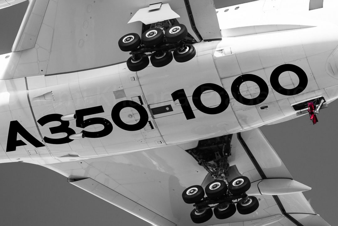 A350-1000 à Toulouse Blagnac après ça certification, train sortie et RAT "Ram Air Turbine" spéciale [F-WWXL / MSN 071] (c) Rami Khanna-Prade - Reproduction interdite