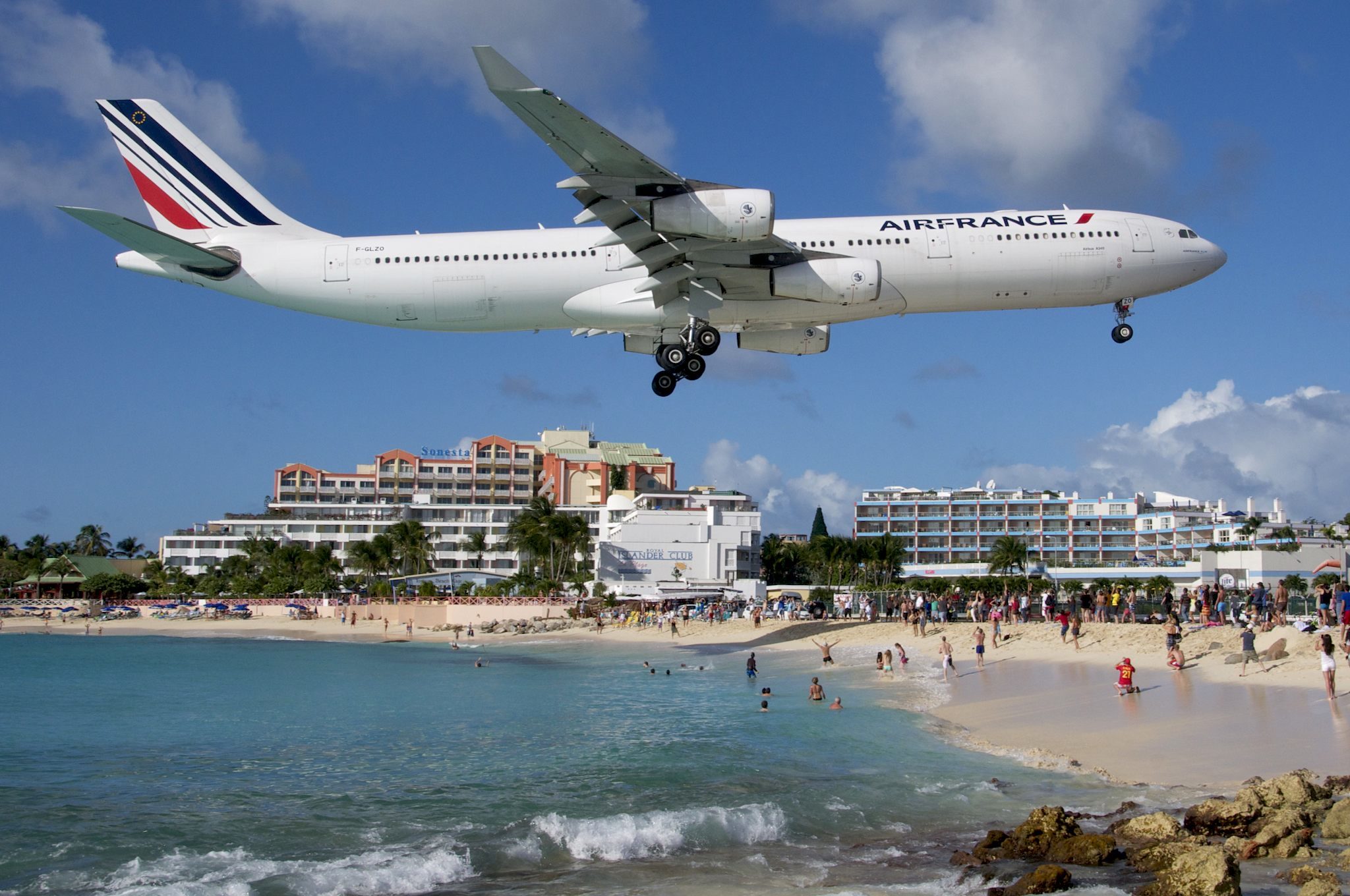 saint martin voyage avion