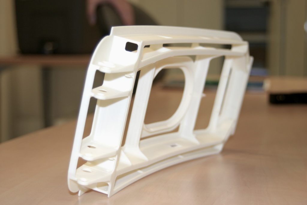 prototype imprimé en 3D d’intérieur de porte d'avion