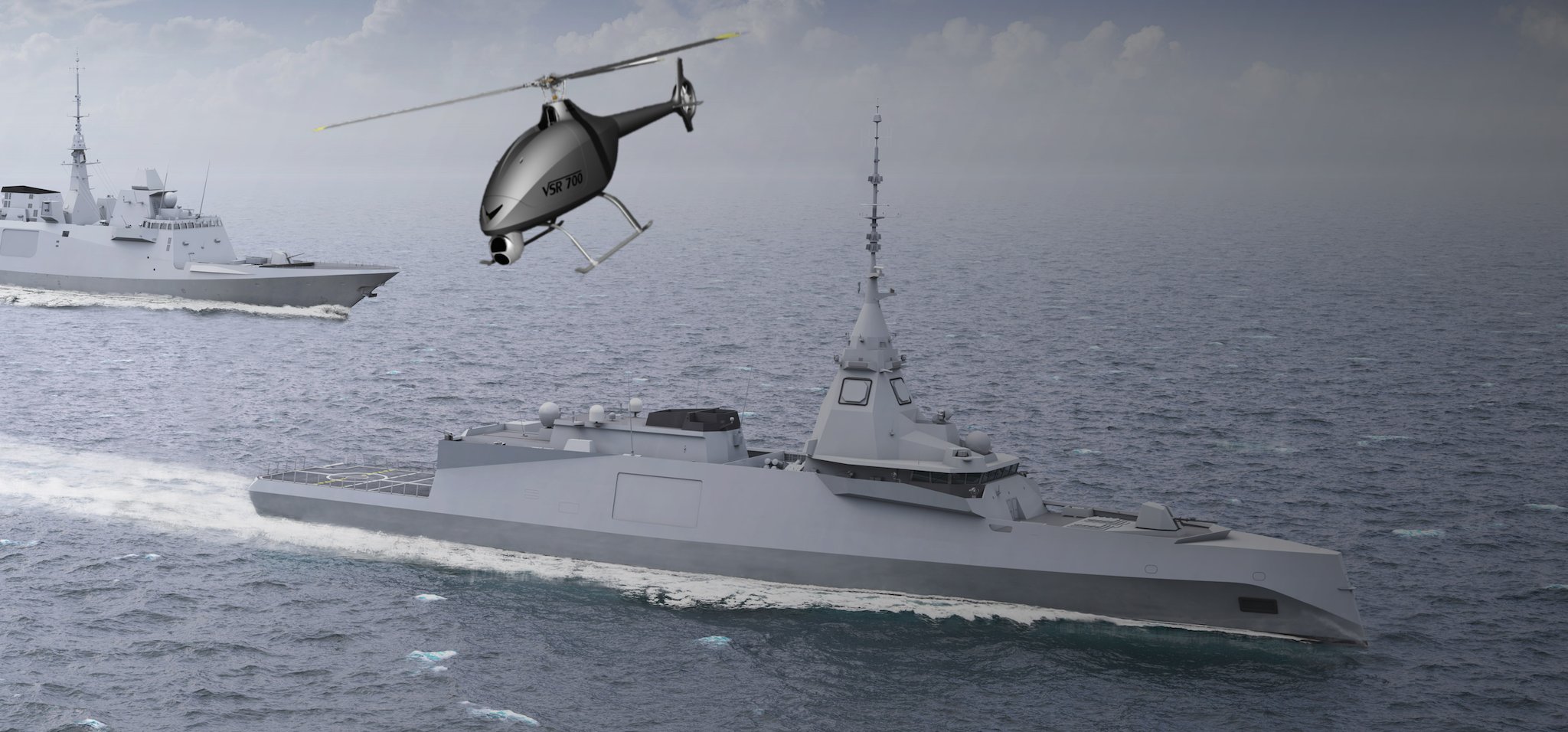 VRS700 sera déployé à partir de bâtiment de projection et de commandement [BPC] de classe Mistral et des frégates de la marine