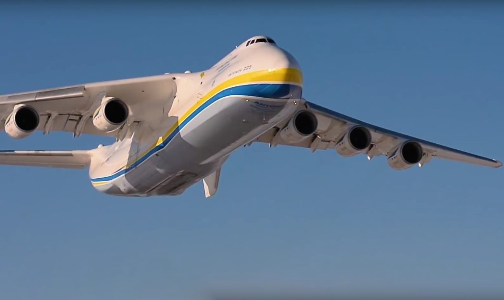 Antonov An-225 Mryia lors de son vol le 19 mars dernier