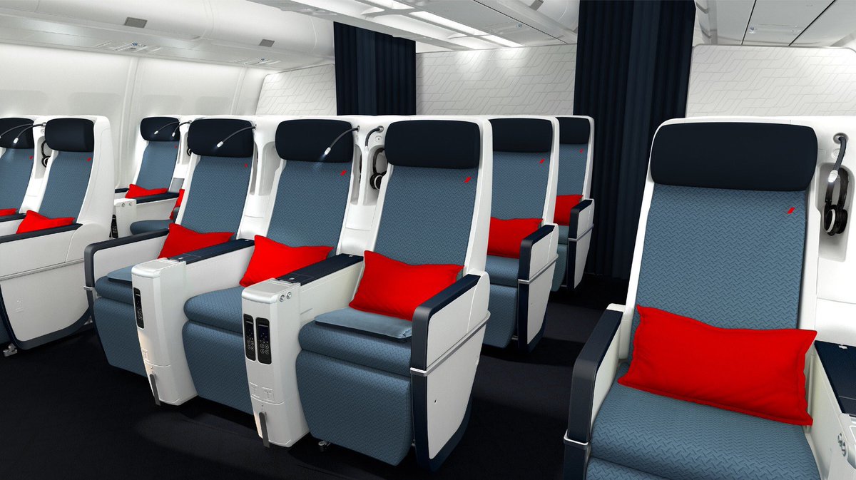 Nouvelle cabine Air France Premium Eco des A330 rénovés