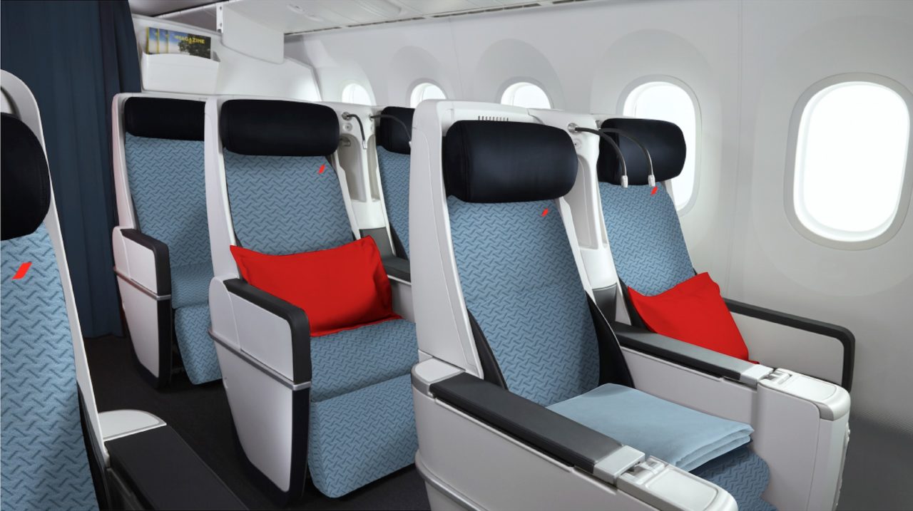 Nouveaux sièges Air France Premium Eco des A330 rénovés