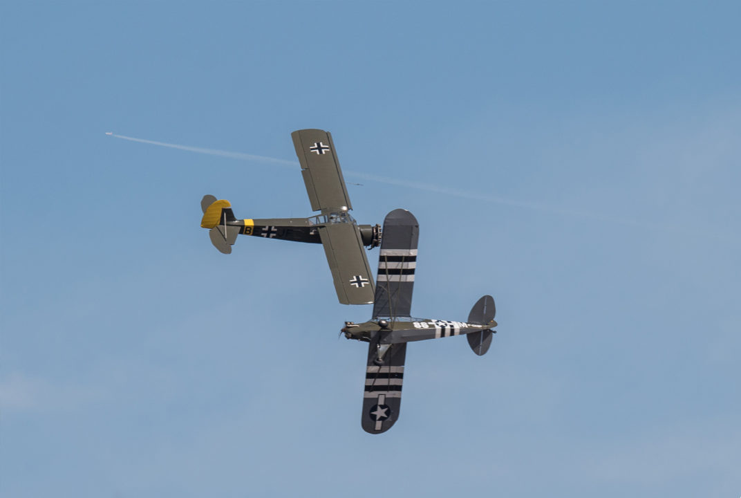 Piper J3 Cub et Morane-Saulnier ms 502 Criquet