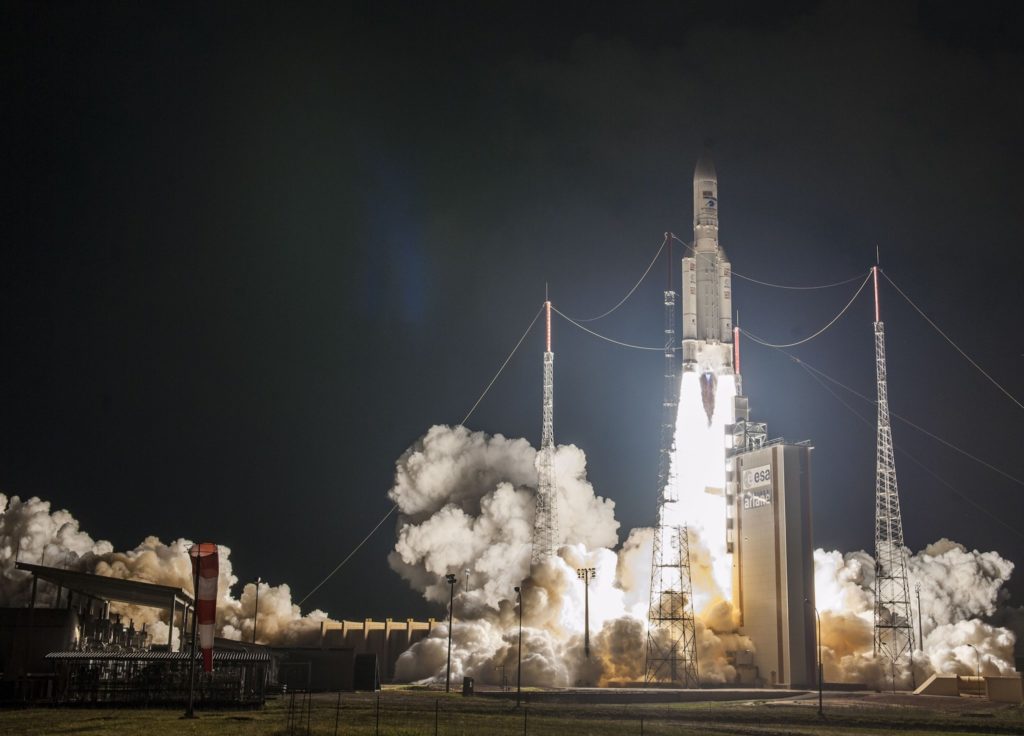 Décollage d'Ariane 5 le 25 septembre 2018 pour son 100e lancement