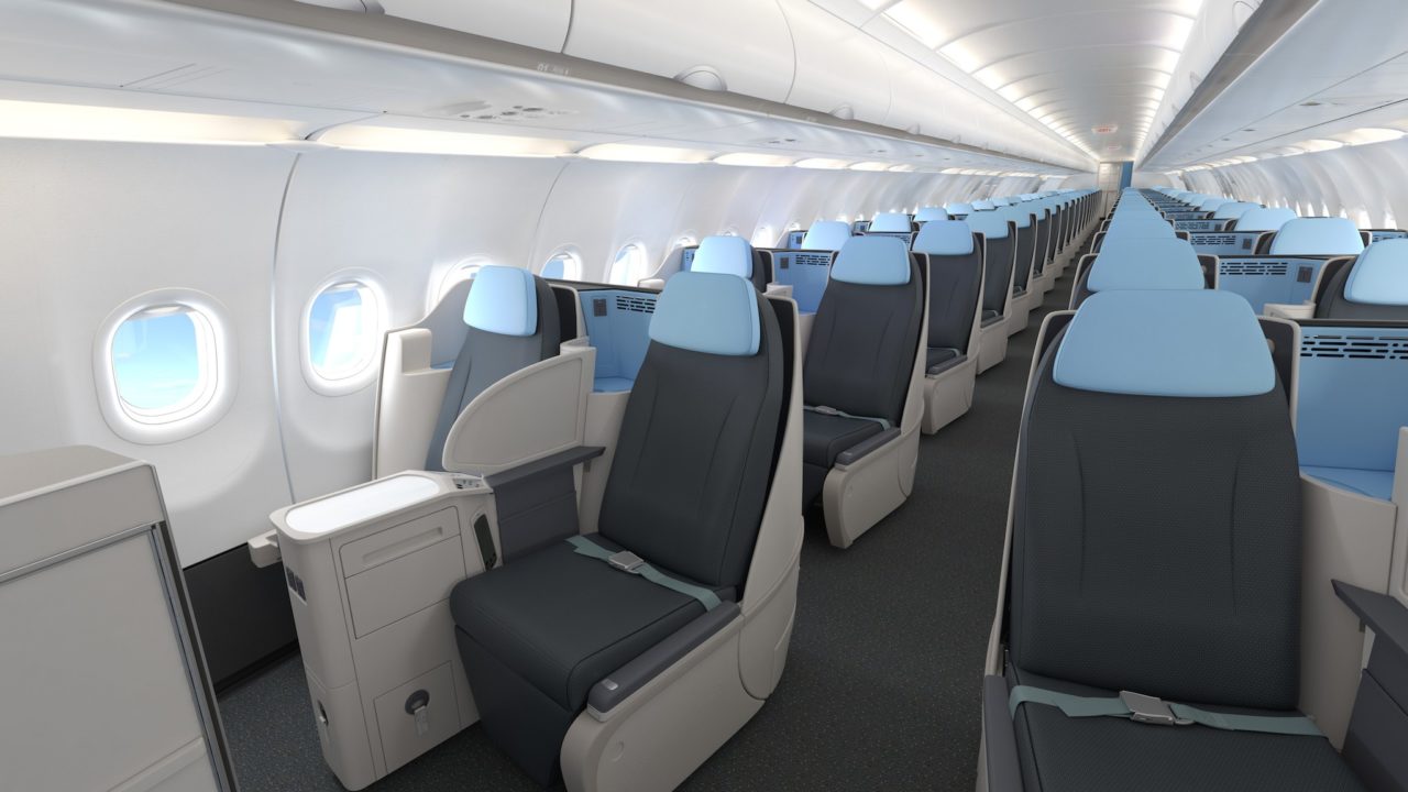 Cabine 100% Business des A321neo La Compagnie