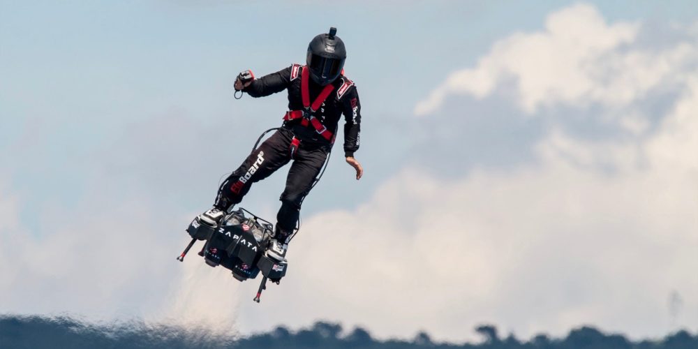 Franky Zapata sur son Flyboard