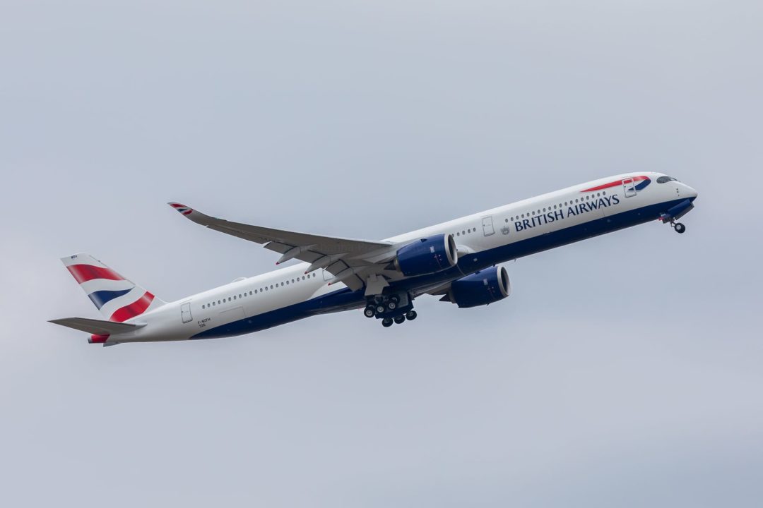 1er décollage de l'A350- 1000 British Airways s/n 326 G-XWBA