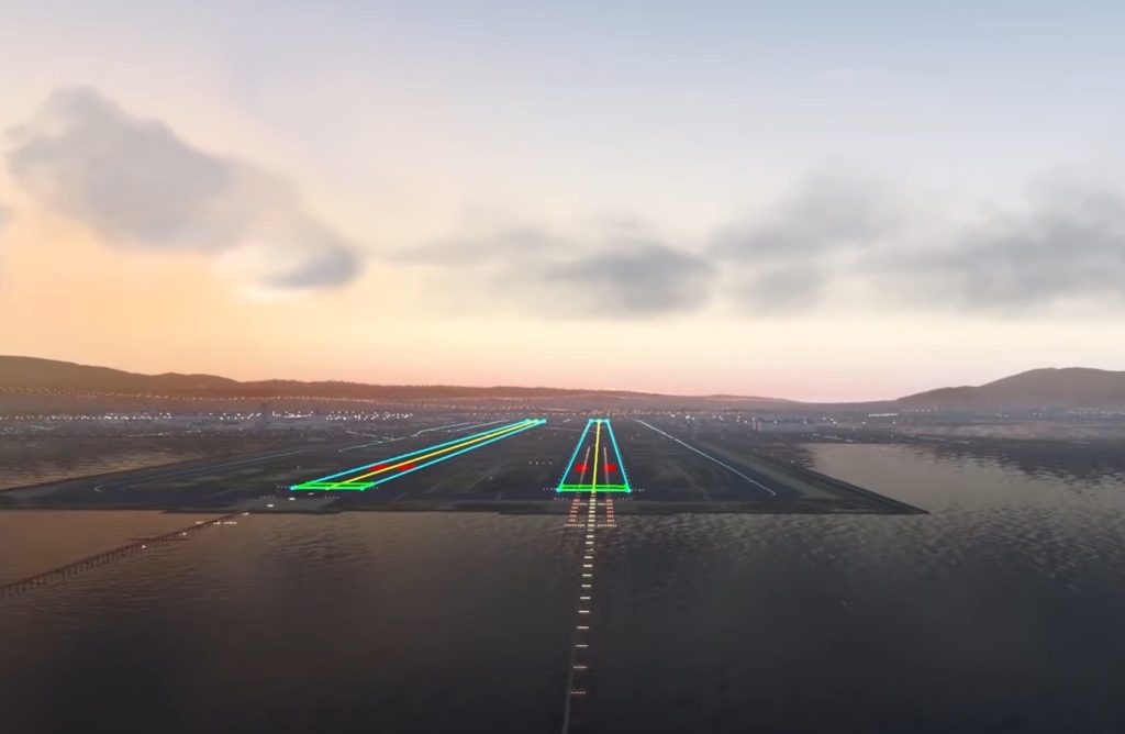 Première démonstration d'atterrissages entièrement automatique (ATTOL) réalisée en novembre 2019 à l'aéroport de Toulouse avec un A350 de l'avionneur européen Airbus.