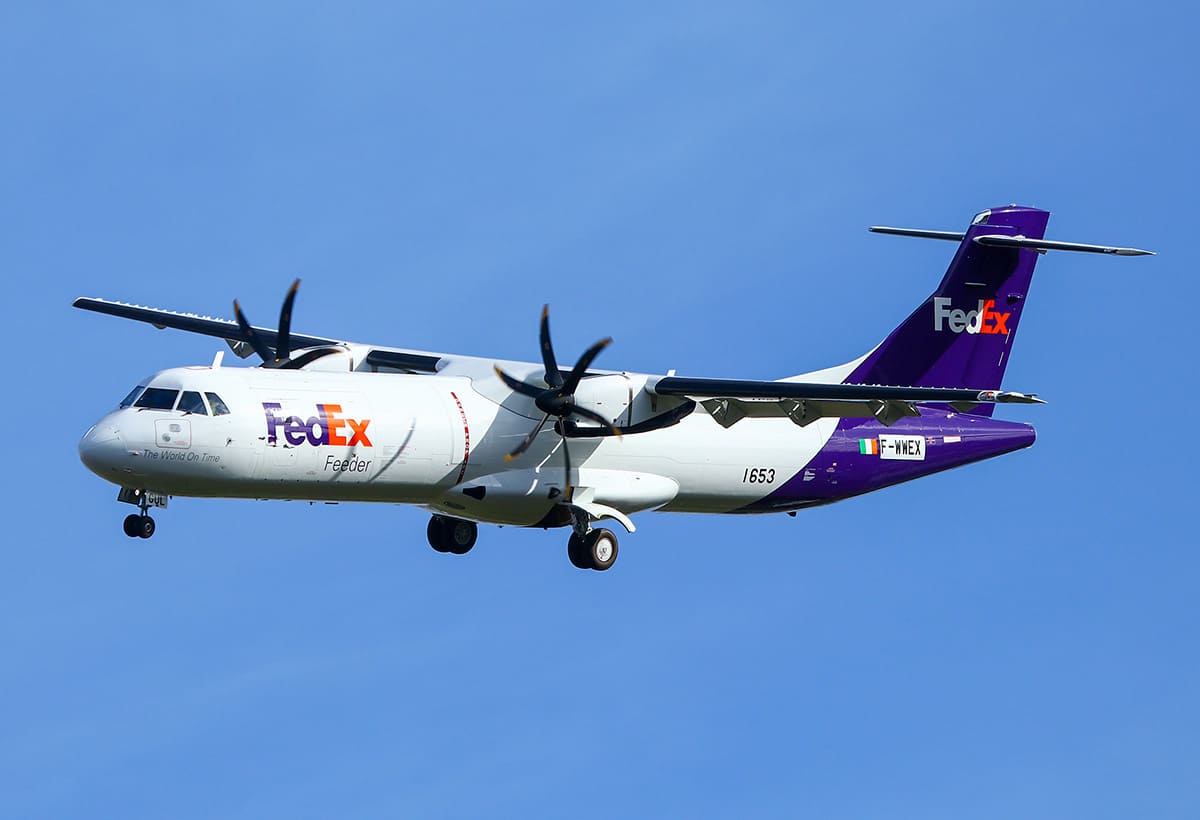 1er ATR72-600F FedEx en vol