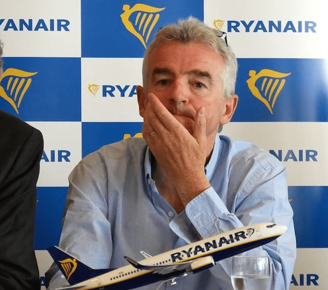 Michael O'Leary PDG Ryanair 
