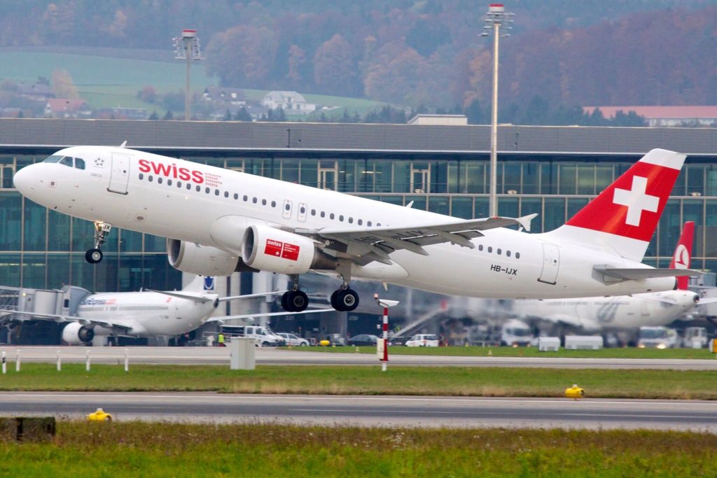 SWISS A320 à Zurich