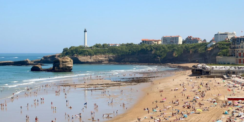 La grande plage de Biarritz