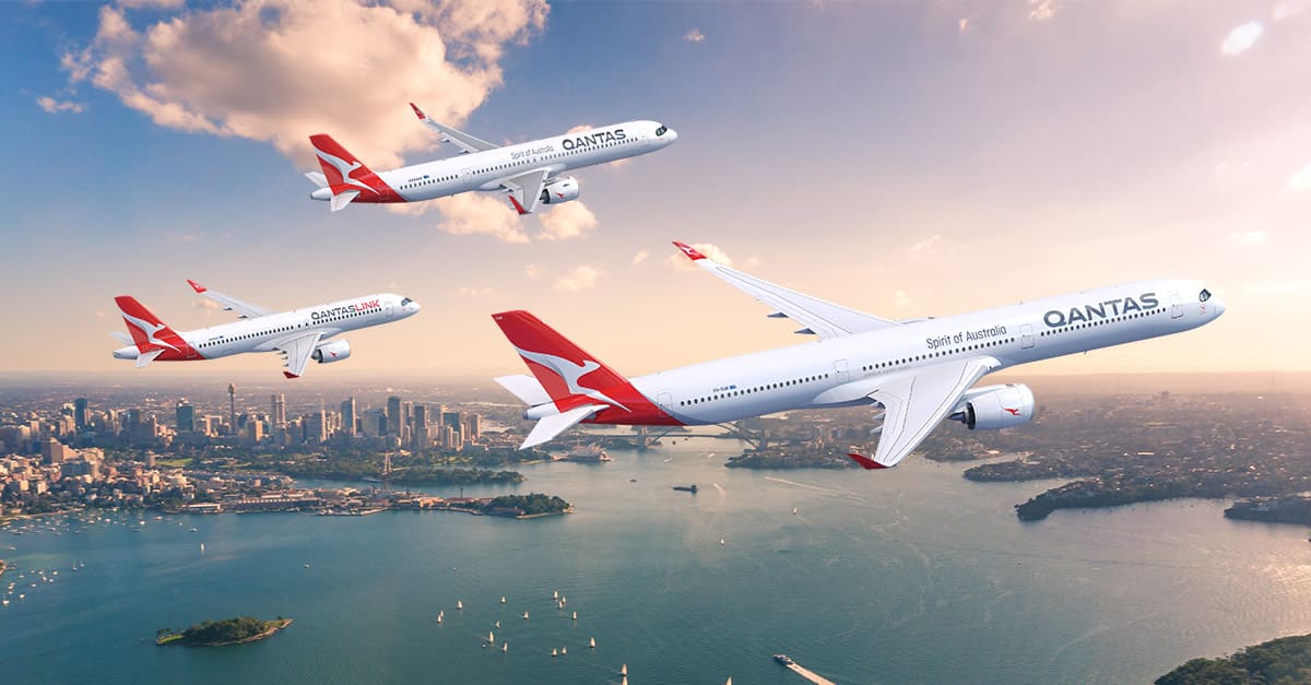 Qantas A350, A220, A321XLR