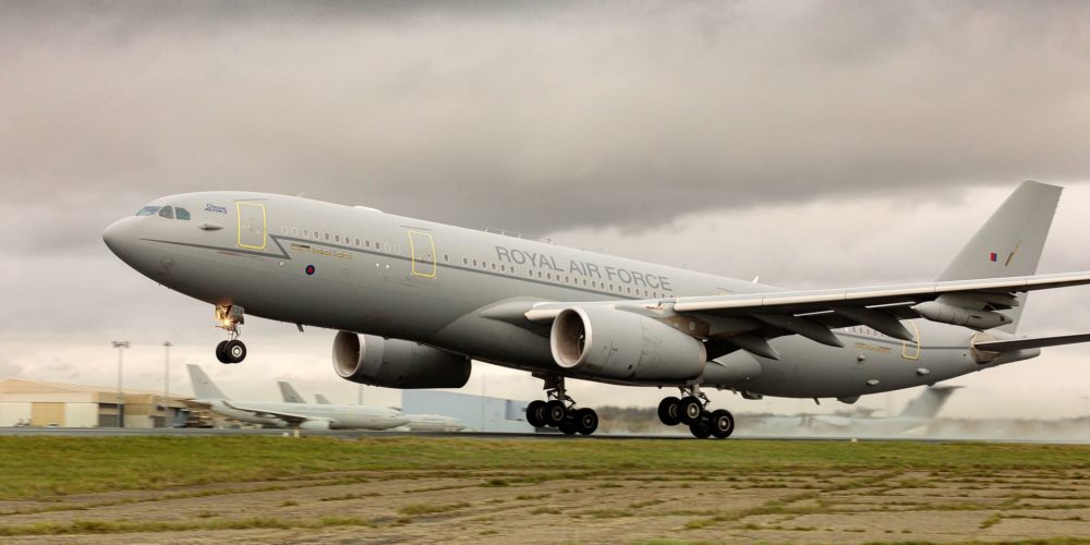 Premier vol 100 % SAF pour l'Airbus A330MRTT Royal Air Force (RAF)