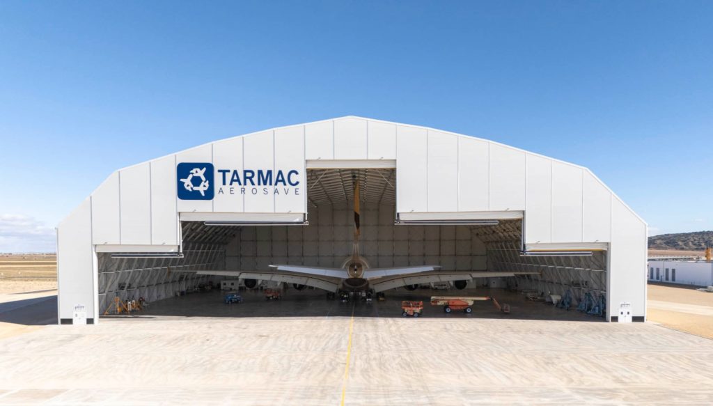 Nouveau hangar Tarmac Aerosave à Teruel