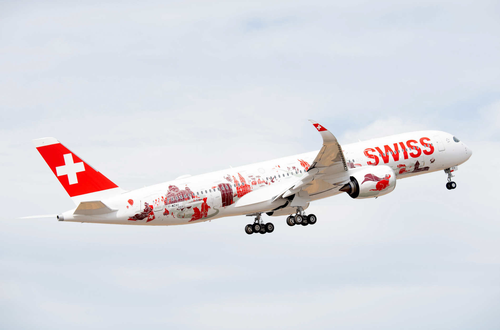 Premier A350-900 SWISS © Airbus