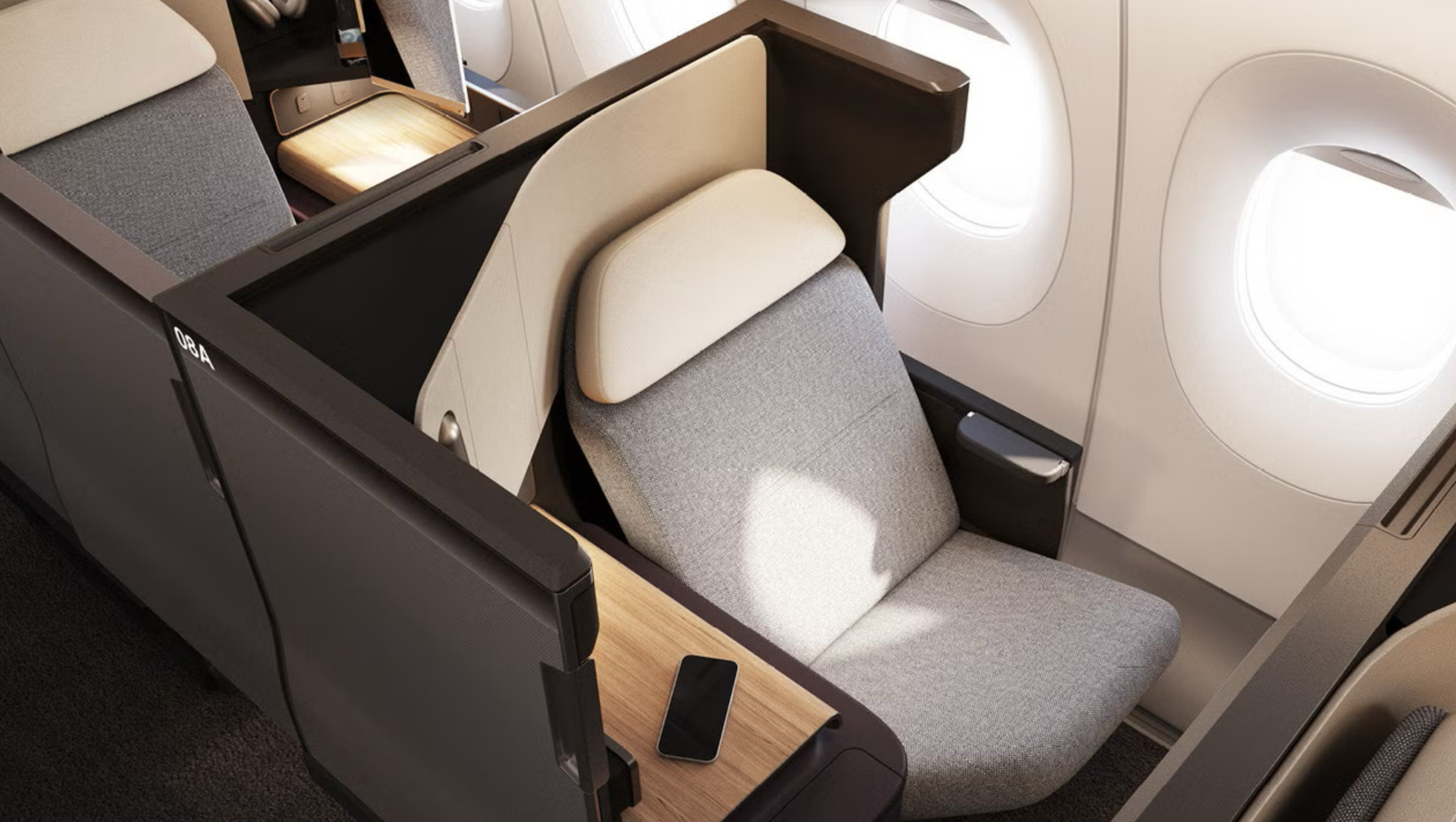 Business class Qantas Airbus A350-1000ULR Sunrise 