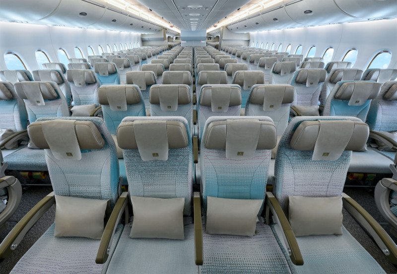 Emirates Economy Class A380 rénovés