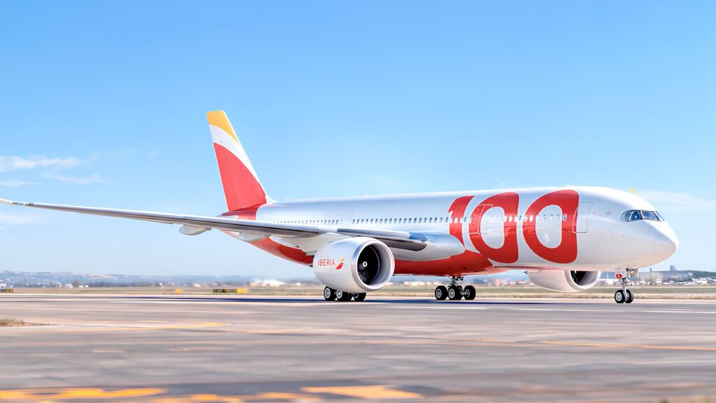 Livrée spéciale Iberia pour le 100e anniversaire © Iberia