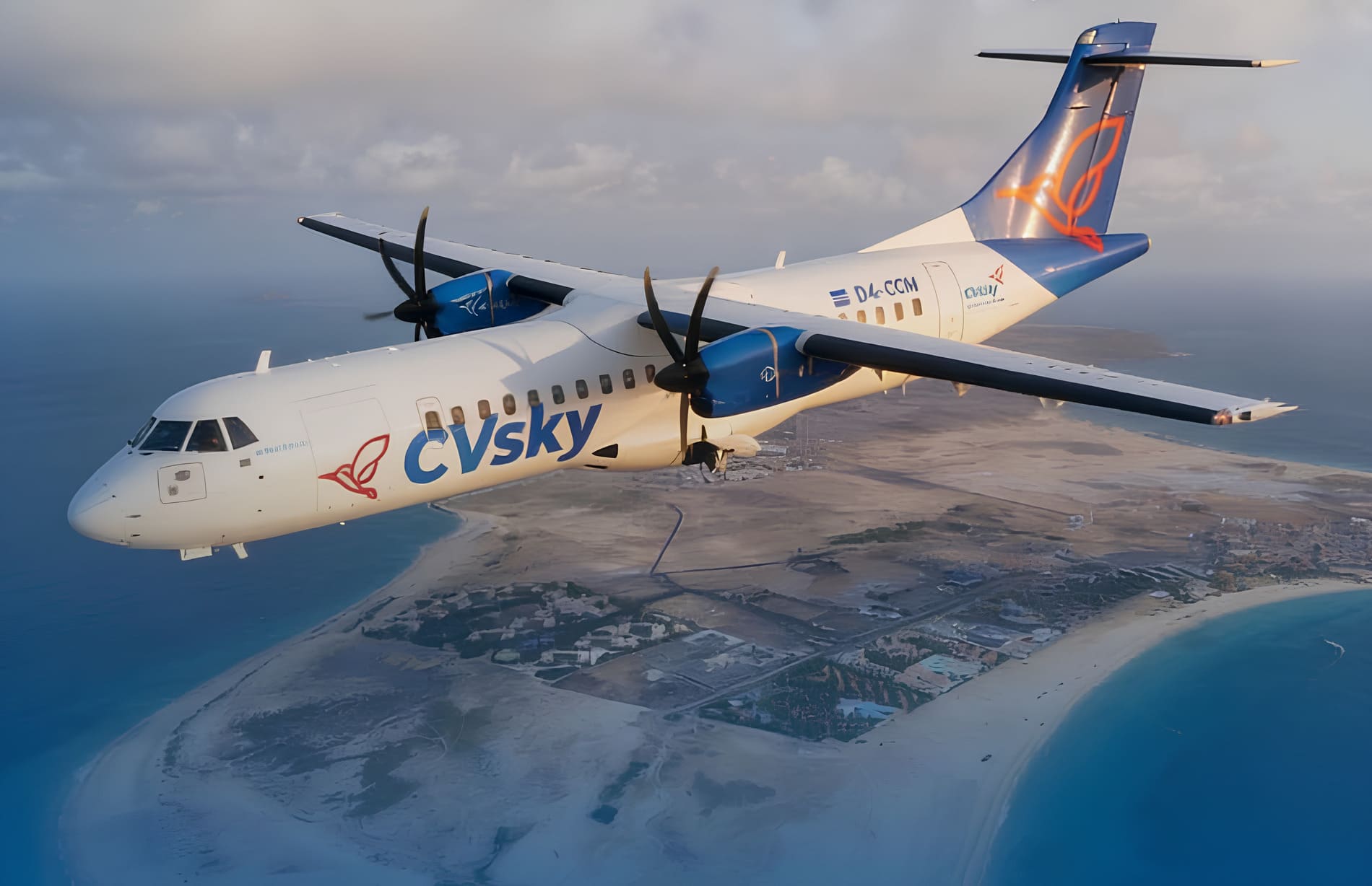CVsky ATR72-600 Linhas Aéreas de Cabo Verde
