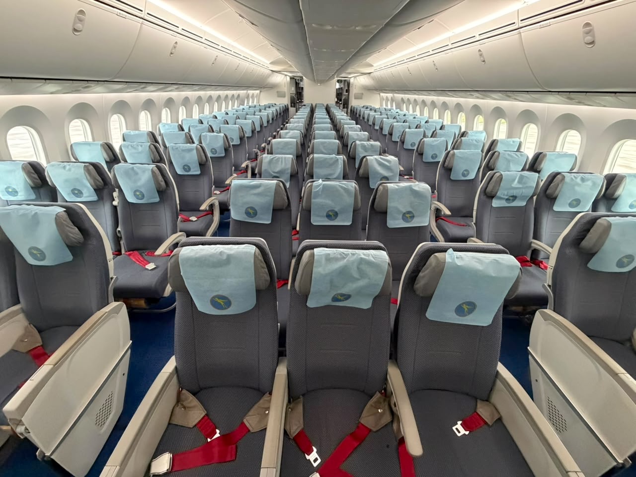 Classe Eco Air Congo Boeing 787-9 loué à MIAT Mongolian Airlines